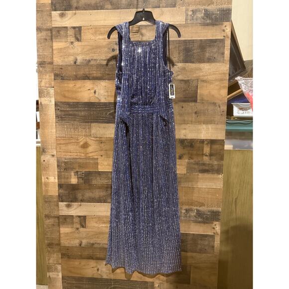 INC Sparkle Halter Maxi Dress – Blue – Size 14 Approx – New w/ Tags - Picture 10 of 10
